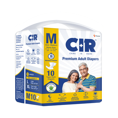 CIR Premium Adult Unisex Diaper With Aloe Vera | Size Medium