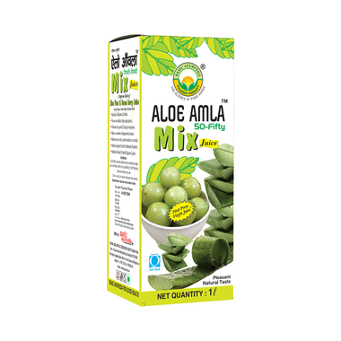 Basic Ayurveda Aloe Amla 50-Fifty Mix Juice