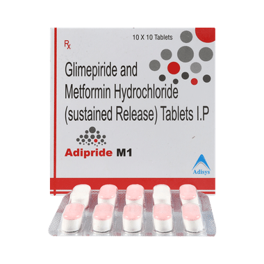 Adipride M 1mg/500mg Tablet SR