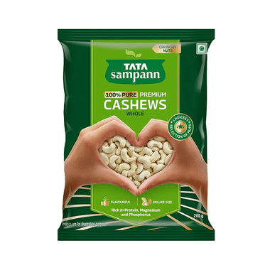Tata Sampann 100% Pure Premium Cashews Whole  Rich In Protein, Magnesium & Phosphorus