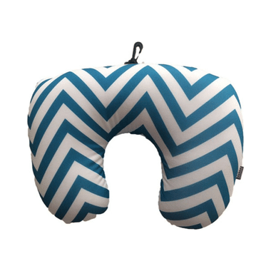 Viaggi 2 In 1 Microbeads Convertible Neck Pillow White & Blue