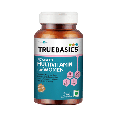 TrueBasics Advanced Multivitamin for Women | With Antioxidants for Joints, Skin, Immunity & Energy | Tablet