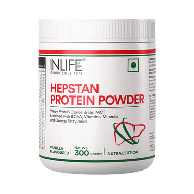 Inlife Hepstan Whey Protein With Vitamins & Minerals | For Liver Care | Flavour Vanilla Powder