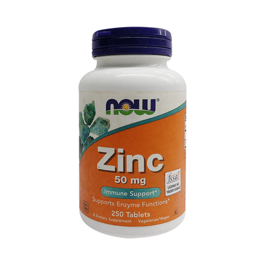 Zinc 50mg For Enzyme Functions & Immune Support | Vegetarian Tablet