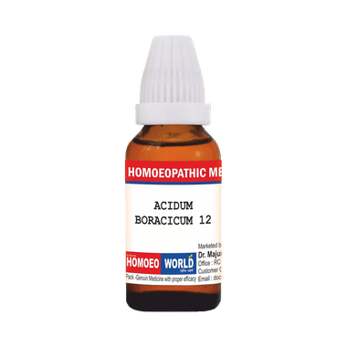 Dr. Majumder Homeo World Acidum Boracicum(30ml Each) 12