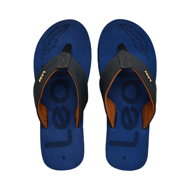 Leaf Ortho Diabetic And Flatfoot Slippers With Extra Cushion For Better Blood Flow Blue 6