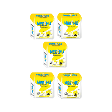 Meechu Baby Diaper (5 Each) Large