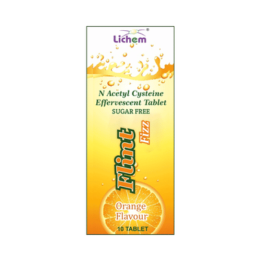 Flint Fizz Effervescent Tablet Orange Sugar Free
