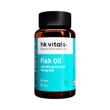 HK Vitals Fish Oil 1000 Mg For Joint & Heart Health | Soft Gelatin Capsule