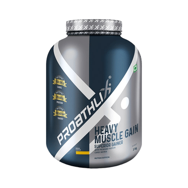 Proathlix Heavy Muscle Gain Superior Gainer Powder Mango