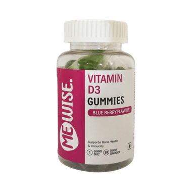 Me Wise Vitamin D3 Gummies Blueberry