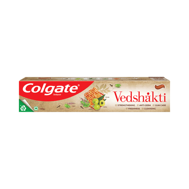Colgate Swarna Vedshakti Toothpaste  Anti-Bacterial Paste For Whole Mouth Health, With Neem, Clove, And Honey