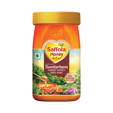 Saffola Honey Active | Made With Sundarban Forest Honey | No Sugar Adulteration