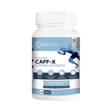 Elicura Essential Caff-X Caffeine Anhydrous Vegetarian Capsule