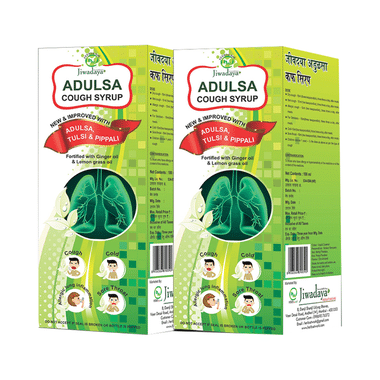 Jiwadaya Adulsa Cough Syrup (100ml Each)