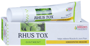 Bakson's Homeopathy Rhus Tox Ointment Bakson's Homeopathy Rhus Tox Ointment