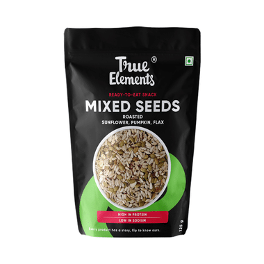 True Elements Roasted Sunflower, Pumpkin & Flax Mixed Seeds For Healthy Digestion