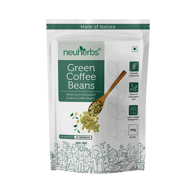 Neuherbs Unroasted Arabica Green Coffee For Weight Management | Gluten Free Beans