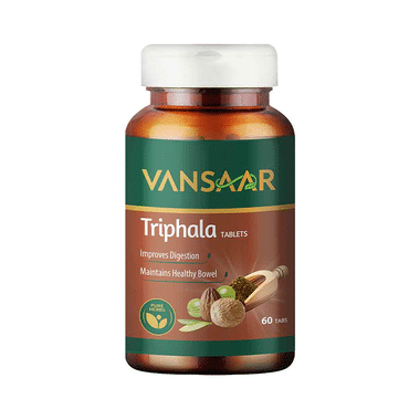 Vansaar Triphala Tablets | Supports Bowel Wellness | Relieves Constipation & Indigestion