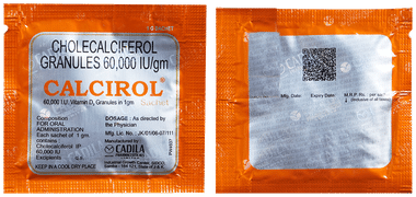 Calcirol 60K IU Cholecalciferol Sachet | For Bone Health
