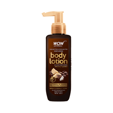 WOW Skin Science Shea Butter & Cocoa Butter Moisturizing Body Lotion