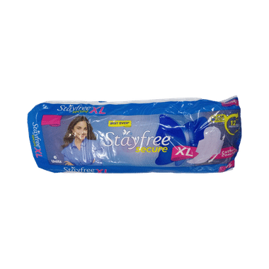 Stayfree Secure Sanitary Pads With Wings | Size XL