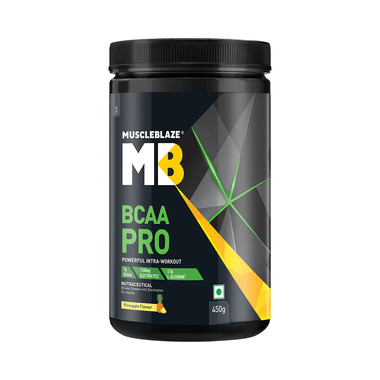 MuscleBlaze Pineapple | BCAA Pro Powerful Intra-Workout | With Electrolytes | For Energy, Faster Recovery & Hydration