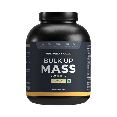 Nutrabay Gold Bulk Up Mass Gainer Powder Vanilla