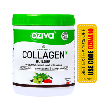 Oziva Plant-Based Collagen Builder | Nutrition Care Powder Watermelon