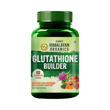 Vlado's Himalayan Organics Glutathione Builder for Anti-Ageing & Skin Brightening Vegetarian Tablet