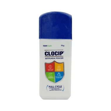 Clocip Anti-Fungal Dusting Powder | For Skin Infections, Itching, Rashes