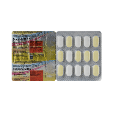 Diapride M 0.5mg/500mg Tablet PR