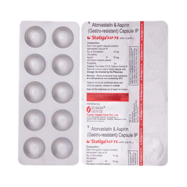 Statiga ASP 10mg/75mg Capsule
