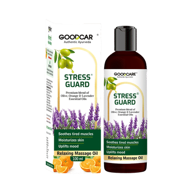 Goodcare Stress Guard Massage Oil | Ayurvedic Massage Oil for Relaxation & Skin Care