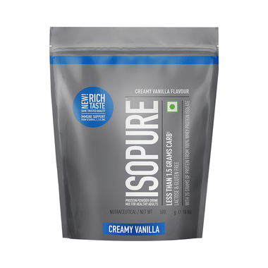 Isopure Whey Protein Isolate | Powder For Skin, Nails & Immunity | Flavour Creamy Vanilla