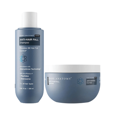 Bare Anatomy Combo Pack of Anti-Hairfall Shampoo (250ml) & Anti-Hair Fall Hair Mask (250gm)