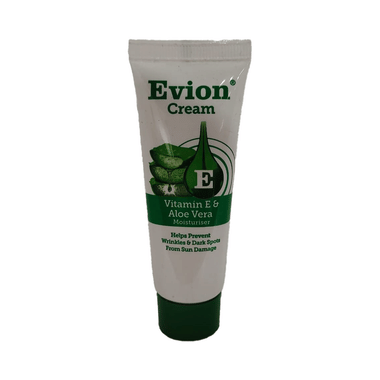 Evion Cream | Vit E & Aloe Vera Moisturiser | Helps prevent wrinkles & dark spots from sun damage