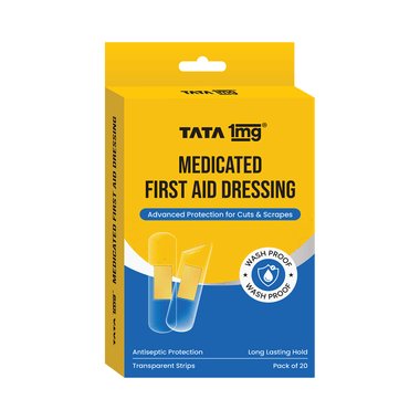 Medicated First Aid Dressing - Washproof, Bandages | by Tata 1mg