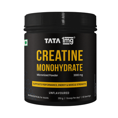 Micronized Creatine Monohydrate Powder | Unflavoured | Strength & Recovery | by Tata 1mg