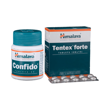 Himalaya Combo Pack of Confido Tablet & Tentex Forte Tablet