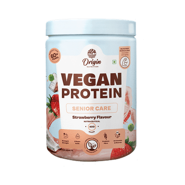 Origin Nutrition Vegan Plant Protein Powder Senior Care Strawberry