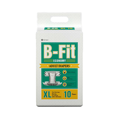 B-Fit Economy Adult Diapers (10 Each) XL