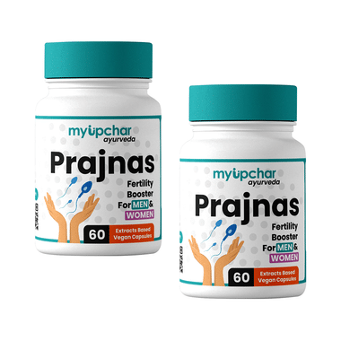 Myupchar Ayurveda Prajnas Extracts Based Vegan Capsule (60 Each)