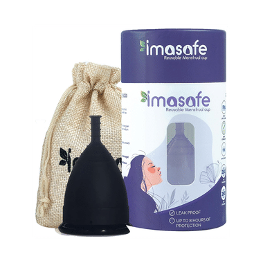 Imasafe Reusable Menstrual Cup Black Medium