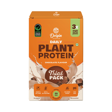 Origin Nutrition Daily Plant Protein Trial Pack Chocolate No Added Sugar