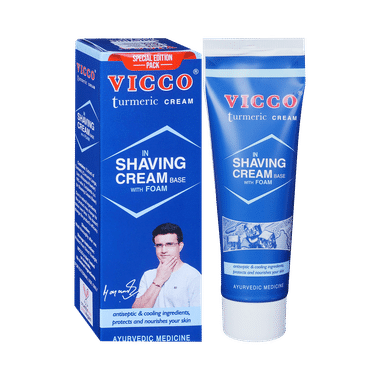 VICCO TURMERIC Cream In Shaving Cream Base With Foam