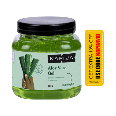 Kapiva Aloe Vera Gel  | Face & Hair | Hydrating, Moisturizing, Soothing| Multipurpose