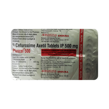 Pluscef 500mg Tablet