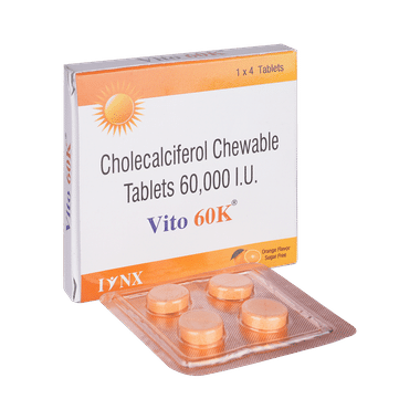 Vito 60K Chewable Tablet Orange Sugar Free