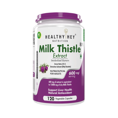 Healthy Hey Milk Thistle Extract Vegetable Capsule